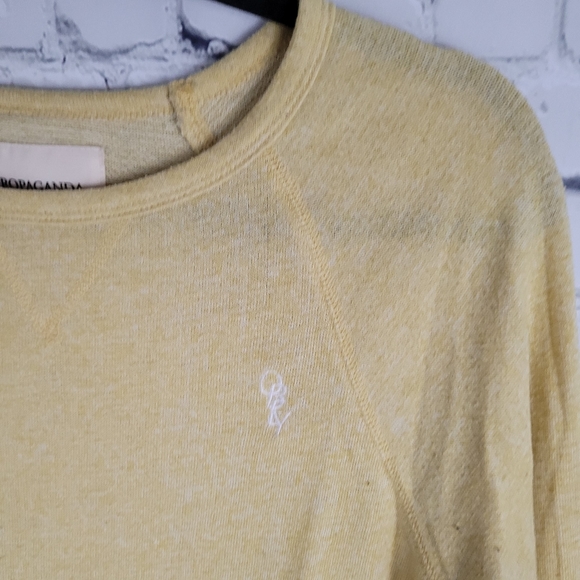 OBEY | scoop neck long sleeve thin knit top - Picture 2 of 8